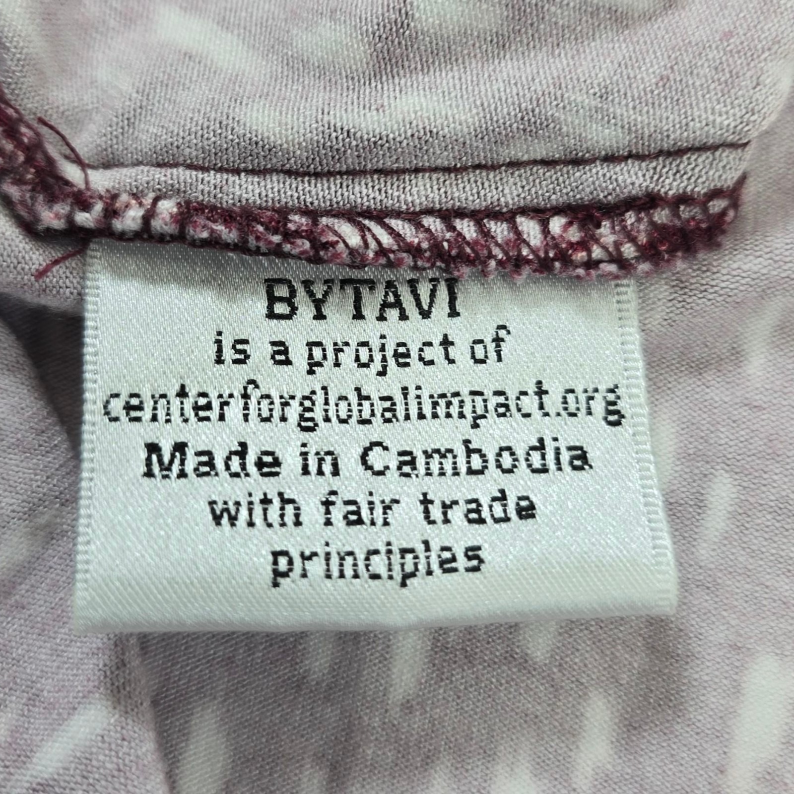 B/T By Tavi Fair Trade Patterned Dress Long Sleeve Knee Length Size M Boutique — image 5 of 6